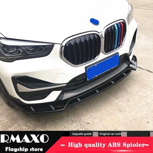 For BMW X1 Body kit spoiler 2018-2020 For BMW X1 F48 3D ABS Rear lip rear spoiler front Bumper Diffuser Bumpers Protector