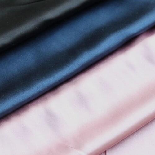 100% Mulberry Pure Silk Satin Fabric for Dress Cheongsam 114cm Width 16 mm Real Silk Clothing Fabric for DIY Sewing