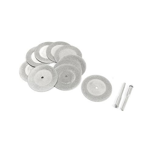 40mm x 1mm Gray Flaring Cup Type Diamond Grinding Wheel Cutter 10PCS