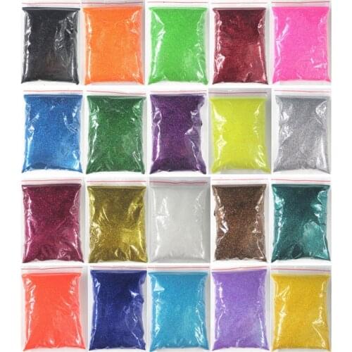 20colors 10G/BAG Gradient Nail Powder Holographic Chrome Pigment 0.2mm Black Fine Glitters Shimmer Nail Glitter For Manicure#5-6