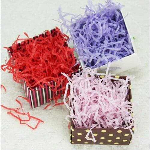 20g Colorful Shredded Paper Raffia Candy Boxes Diy Gift Box Filling Material Ramadan Baby Shower Wedding Party Home Decoration