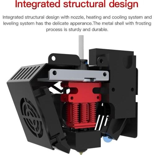 24V CR-6 SE Assembled Full Nozzle Extruder Hotend Metal Carriage Bearing plate Dual Silent fan For CRELITY 3D CR-6 SE Printer