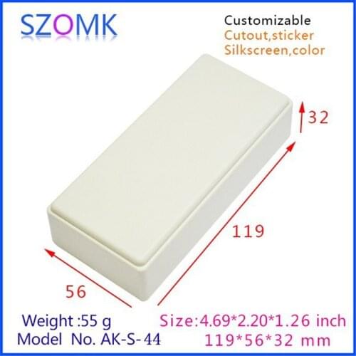 4 pcs, abs enclosure for pcb plastic instrument enclosure switch box plastic housing 120*56*31mm electrical cabinet project box