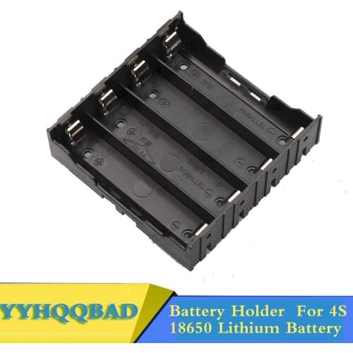 4Slots 18650 Battery Plastic Battery Holder/Case Storage Box For 4*3.7V 18650 Lithium Battery With 8 Pin