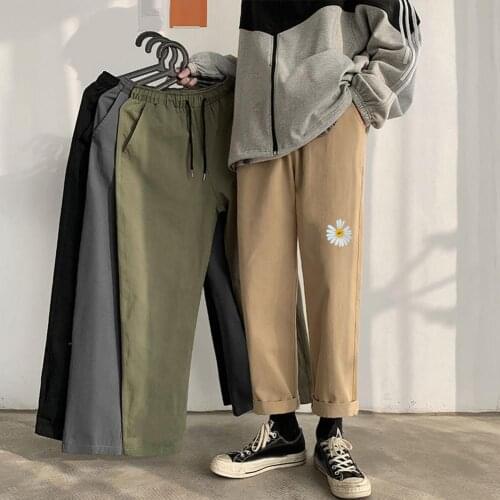50% Dropshipping!Hot Selling Mens Pants Margarita Breathable Straight Leg Pants Drawstring Cropped Pants
