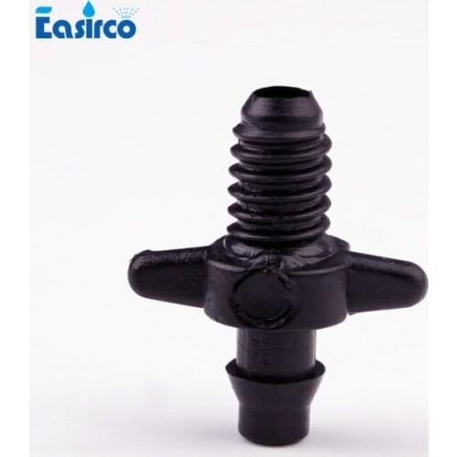 50pcs/pack)1/4 in. Barbed Connector to connect one end of 1/4" Microtube and the other end of PVC pipe ,free shipping