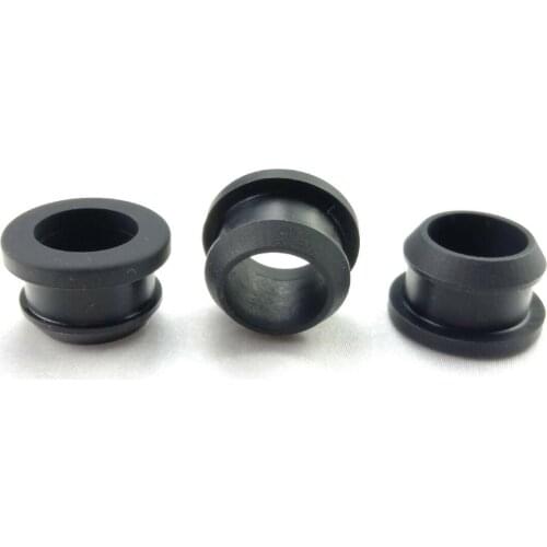 500Pcs Black 13mm 22mm Silicone Rubber Snap-on Grommet Hole Plugs End Caps Bung Wire Cable Protect Bush