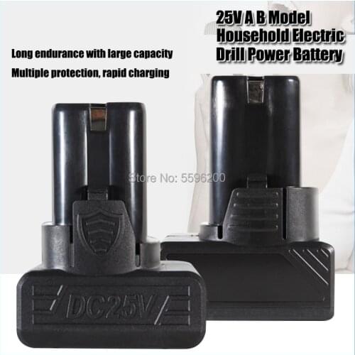 25V Cordless screwdriver lithium battery electric drill driver hand drill driver battery Power tool accessories battery