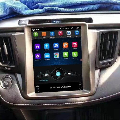 2 din Android car stereo autoradio Tesla style for Toyota Rav4 2014-2018 car radio multimedia player GPS navi head unit