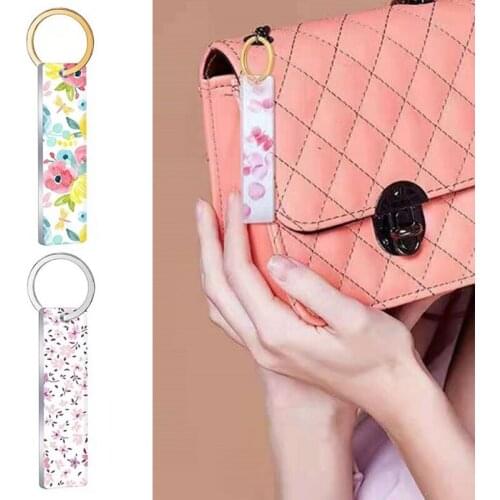 M2EA 40Pieces Blanks Song Key Chain Acrylic Keychains Blank Acrylic Transparent Rectangle Discs with 30Pieces Metal Key Chain