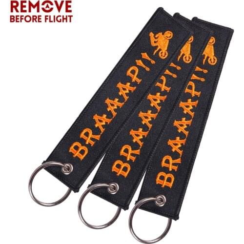 3PCS Fashion Cool Keychains for Car Keys Motorcycle Key Ring Keys llaveros Embroidery Key Fobs READY TO RACE KeyRing