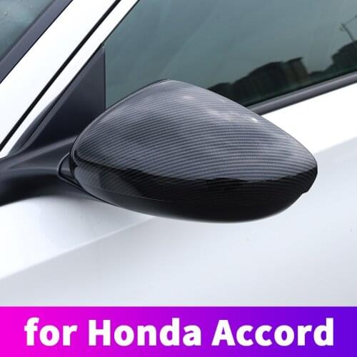 Car Rearview Mirror Cover Reversing Mirror Cover Mirror Decorative Cover Decoration Accessories For Honda Accord 10th 2018 2019