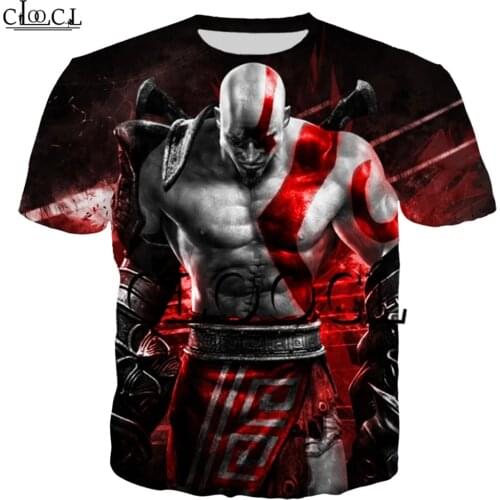 Fashion Couple Wear Game T-shirt Men Women 3D Print Kratos God of War Short Sleeve Streetwear Harajuku T Shirt Tops