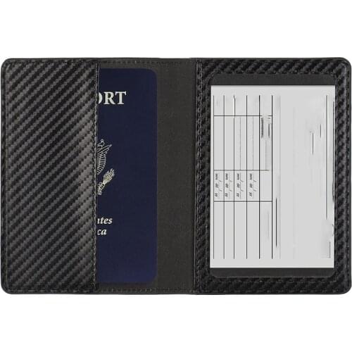 Bisi Goro Unisex Card & Holders Business Travel PU Leather Card Protective Case Convenient Box Womens Mens Name Holder Black