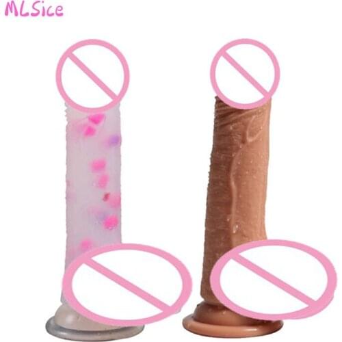 MLSice Sex Products 18CM Huge Dildo With Strong Suction Cup Realistic Big Dildo Penis Female Masturbator Sex Shop Adult Sex toys