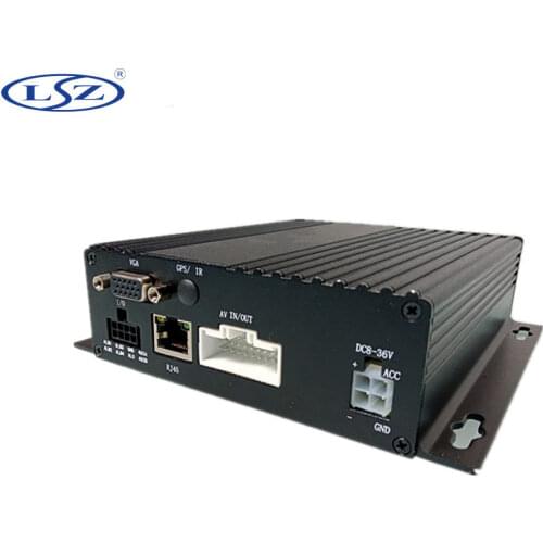 Dual card AHD video surveillance equipment bus / school bus coaxial video recorder 4CH mobile DVR host, factory direct sales