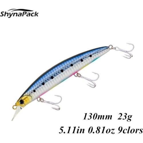 NEW Floating Minnow fishing Lure 23g/130mm 9colors Depth 0-1.5m Crankbait Bass Pike Bait Fishing Tackle Artificial Pesca