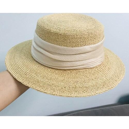 2020 new in raffia handmade summer sun hat beach hat for women
