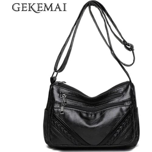 2021 New Panelled Design Ladies Shoulder Bag High Quality PU Leather Women Messenger Bags Casual Fashion Womens Wallet Bolsos