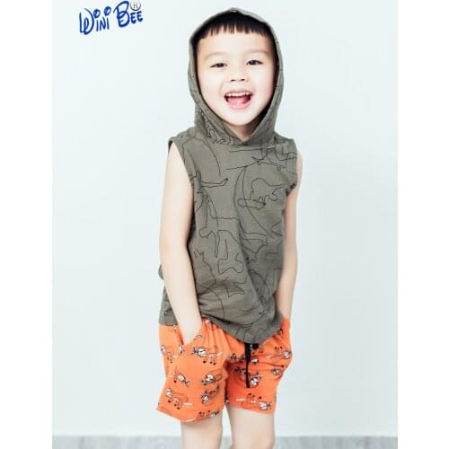 Toddler Boy Shorts Cotton Kawaii Childrens Pants Printed Shorts Summer Sports for Boys Clothes 3Y Short Pants 2 4 6 Years