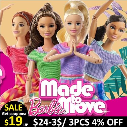 Original Barbie Gymnastics Yoga Sports Doll Barbie Educational Toy Girl Christmas Birthday Toys Gift Girls Toys Baby Doll