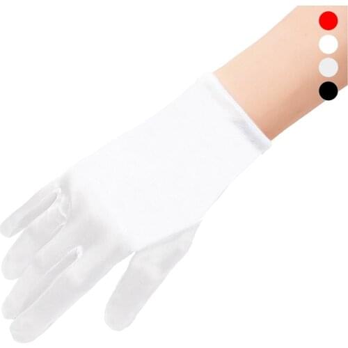 Fashion Halloween Dance Party Professional Cosplay Princess Gloves Women Elasticity Spandex Dance Performance Short Gloves A41