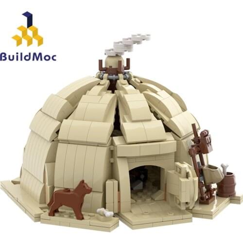 BuildMoc City Space Star Plan Tent Creator Expert Buildings Blocks MOC City House Street Bricks Toys For Children