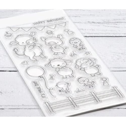 Happy Birthday Transparent Clear Silicone Stamp/Seal for DIY scrapbooking/photo album Decorative clear stamp B0134