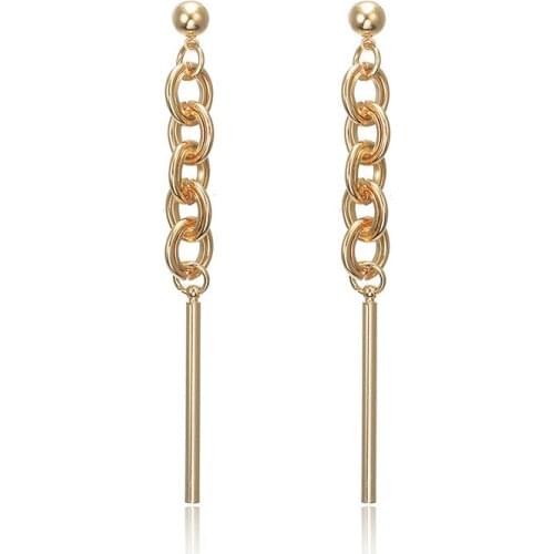 QCOOLJLY Women's Gold Earrings
