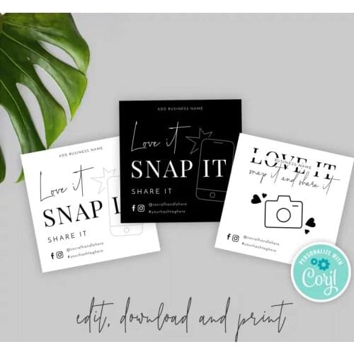 Snap & Share Card Template