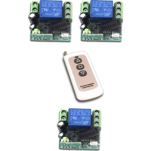 Special Offer RF Wireless DC12V Mini Remote Control SwitchTransmitter with 3pcs Receiver High Quality 315/433mhz