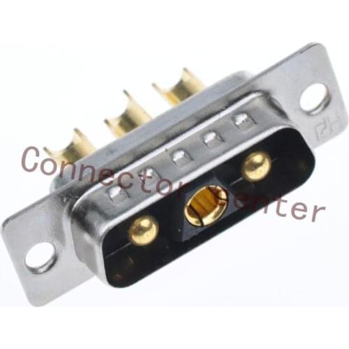 High Power DSUB DB Connector 3V3 male Machined Pin Full Gold Flash Wire Type