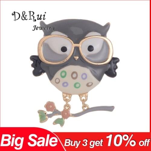 Top Design Flamingo Brooches Cute Animal Bird Owl Pins Jewelry for Women Trendy Alloy Metal Brooch Party Wedding Gifts Kids Girl