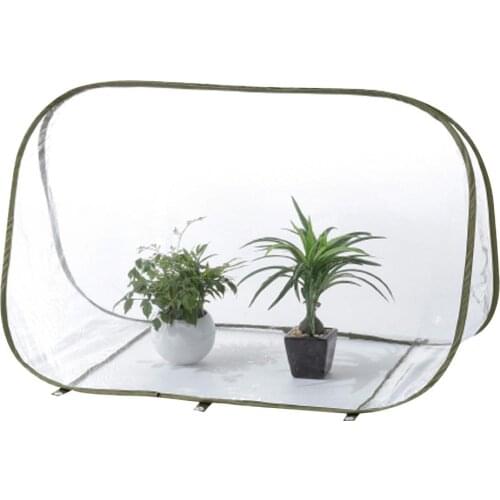 Winter Flowers And Plants Greenhouse Transparent Greenhouse Cover Flower Shed Foldable Triangle Mini Plant Protective Cover