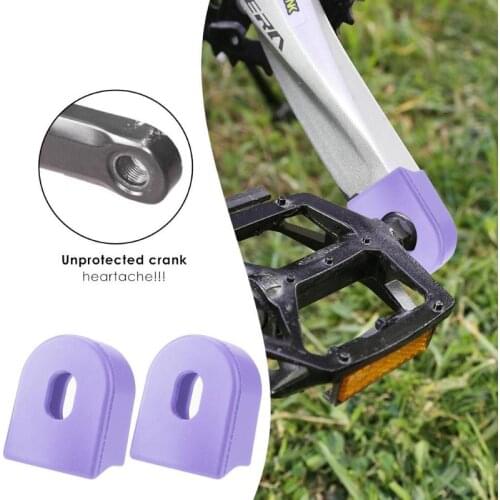 1pcs MTB Bike Crank Protective Sleeve Bicycle Accessories Crankset Protector Bike Gear Pedal Crank Rubber Protection Cover