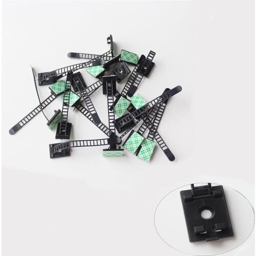 100PCS Cable Ties Portable Household Adjustable Cord Wire Fixer Cables Wrap Organizer Fasteners Management Holder Adhesive Tape