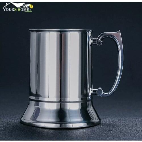 420ml 304 Stainless Steel Drum Type Moscow Mug Hammered Copper Plated Beer Mug Beer Cup Water Glass Drinkware Barware