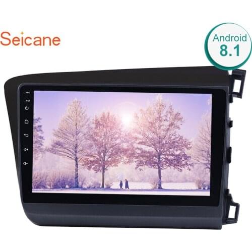 Seicane 2din Android 8.1 9 Inch Car Auto Radio For 2012 HONDA CIVIC Right Hand Driving GPS Navigation with WIFI Bluetooth USB