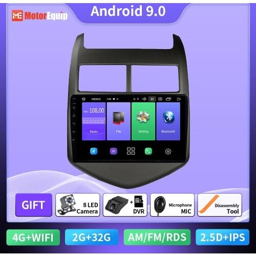 Autoradio For Chevrolet Aveo Sonic 2011-2015 Car Radio Stereo Multimedia Player Android 9 Touch Screen Bluetooth WIFI Audio 2din