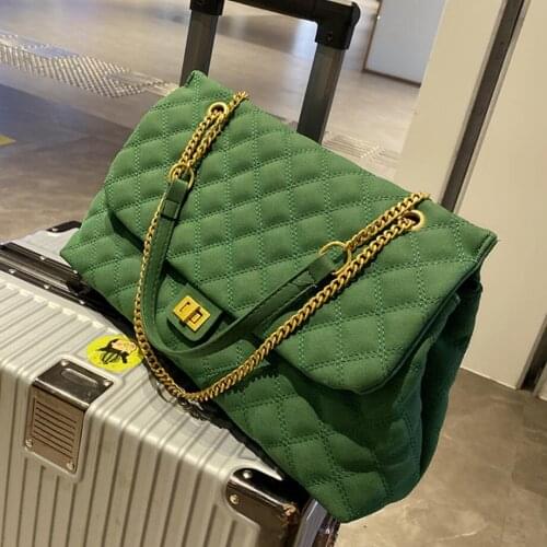 Lattice Large Armpit Bag 2021 Winter High Quality Matte PU Leather Womens Designer Handbag Luxury Brand Shoulder Messenger Bag