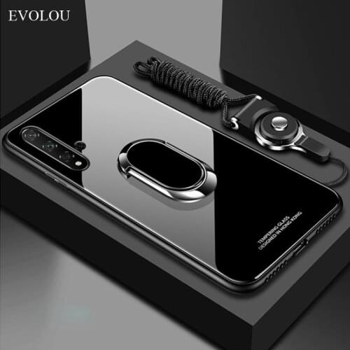 Honor 20S Case for Huawei Honor 20 Tempered Glass Magnet Ring Holder Stand Phone Case for Huawei Honor 20 Pro 20 S Nova 5T Cover