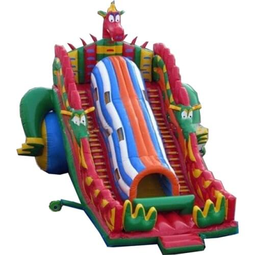 Double lane inflatable slides castle slides inflatable Dragon slide