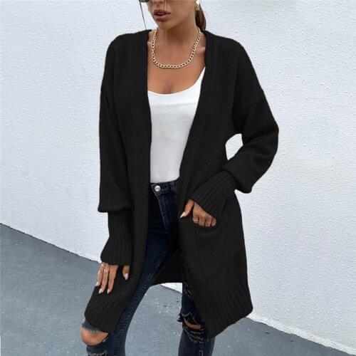 Knitted Cardigan Long Sleeve Knitted Sweaters Long Cardigan Women Tops Sweet Knitted Sweater Winter Sweater Female Knit Sweater