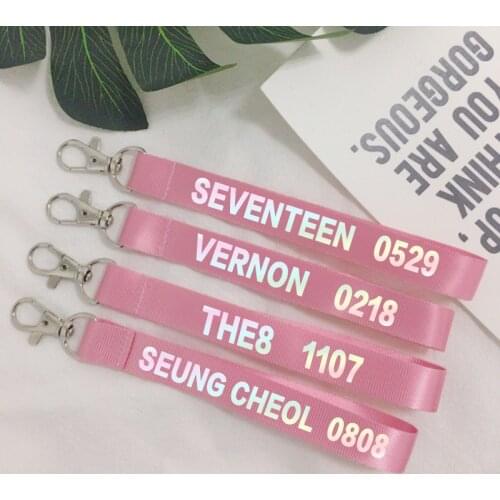 KPOP SEVENTEEN Key Chain DINO Laser MINGYU THE8 WOOZI VERNON JOSHUA WONWOO
