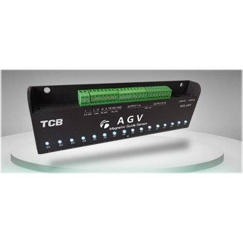 16-bit AGV Magnetic Navigation Sensor Rs232/485 /CAN/ Npn-oc Switch IO Magnetic Strip Magnetic Nail NS Pole