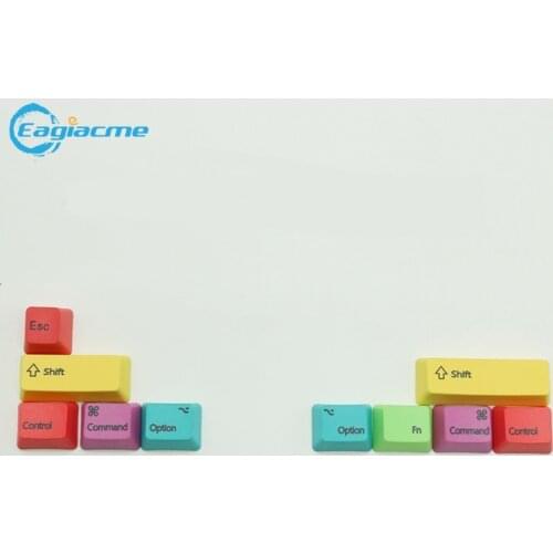 Mechanical Keyboard OEM Profile PBT CMYK Modifiers 10pcs Keys Laser Engraved Front Print Keycaps For Cherry MX WIN/MAC