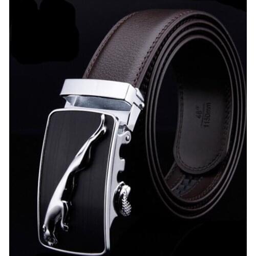 WEARZONE 2017 Brand Jaguar Men Belt Designer Belts Men High Quality Automatic Buckle Cowhide Belts Luxury Cinturones Hombre