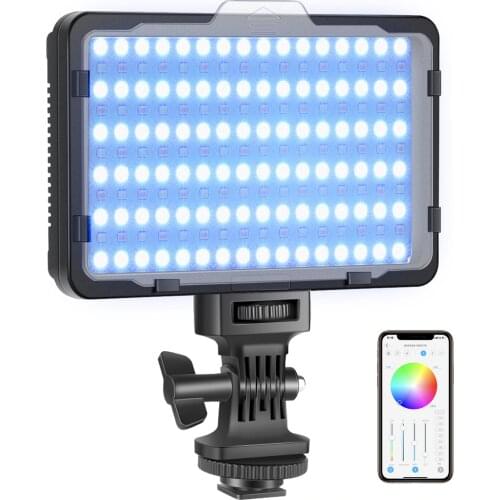 Neewer RGB Video Light with APP Control,Led Camera Light CRI95+ Dimmable for YouTube DSLR Camera Camcorder Photo Lighting,RGB176