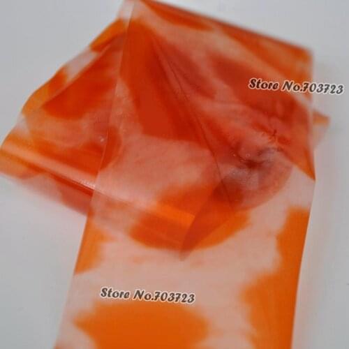 New fashion beautiful nail transfer foil stickers decorative plastic wrap Yellow painting CZ820