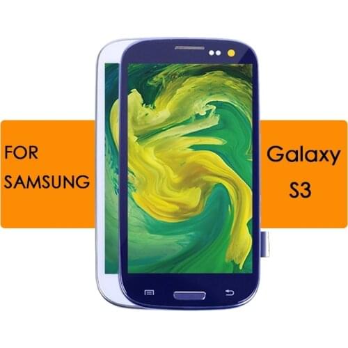 Original LCD for Samsung Galaxy S3 Display Touch Screen Digitizer Assembly with Frame I9300 I9300i I9301 I9301i I9305 Gt-i9300